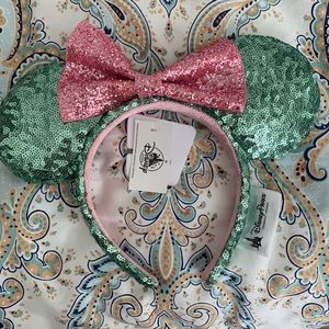 Pink and Teal Mickey Ears